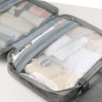 Travelique Reiskosmetik Organizer | Compact & Waterafstotend | Met 4 vakken & 360° haak | Voor dames & heren