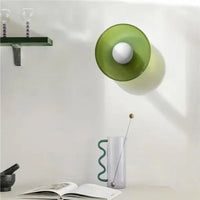 Glazen Schijf Plafond- en Wandlamp met Centrale Globe
