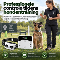 Professionele Trainingshalsband voor Hondenschool & Trainer – 2-in-1 met Bereik tot 300 m