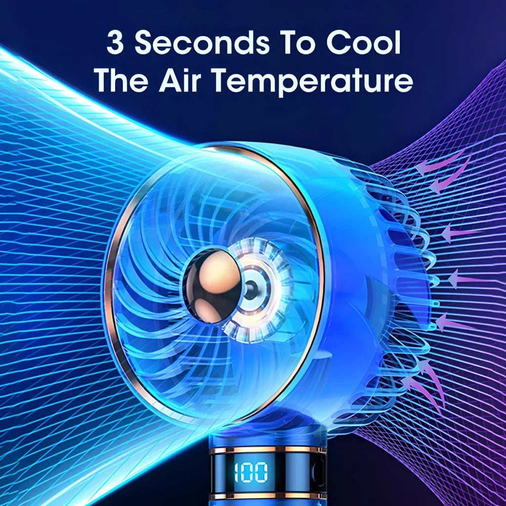 Draagbare 5000mAh Handheld Mini Airconditioning Ventilator