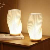 WaveLuxe - Elegante USB-lamp met dubbele schermen