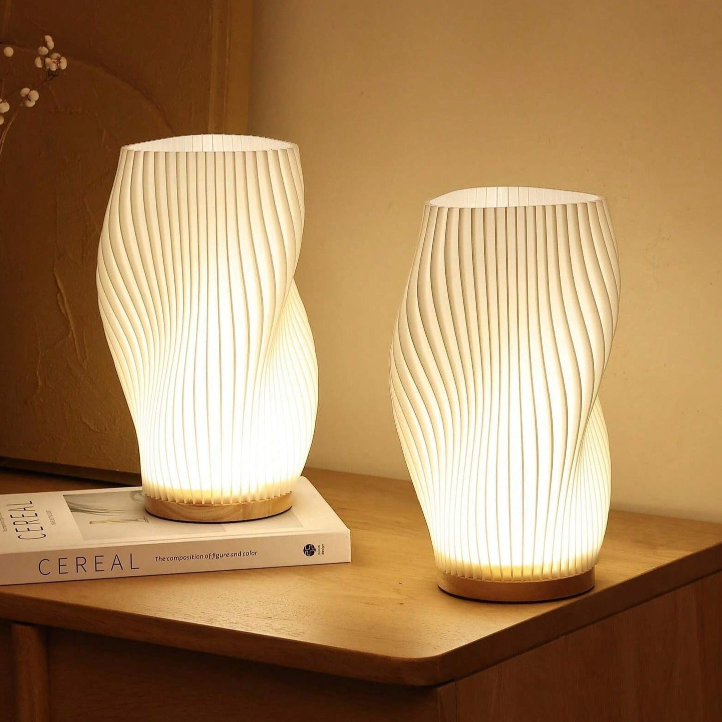 WaveLuxe - Elegante USB-lamp met dubbele schermen