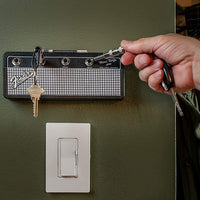 Keyamp Sleutelhanger | Gitaarversterker-Design | Wandmontage Sleutelbord met Jack-ingangen
