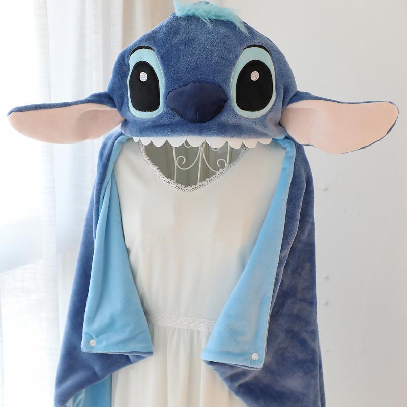Disney Stitch Hoodie Deken – Warm en Schattig voor Zomer Filmavonden of Vakanties