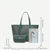 Casual Schouder Handtas Dames PVC | Tote Bag | Lichtgewicht grote tas voor studenten