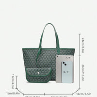 Casual Schouder Handtas Dames PVC | Tote Bag | Lichtgewicht grote tas voor studenten