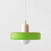 Bauhaus Hanglamp in Gekleurd Glas met Verstelbare Ophang