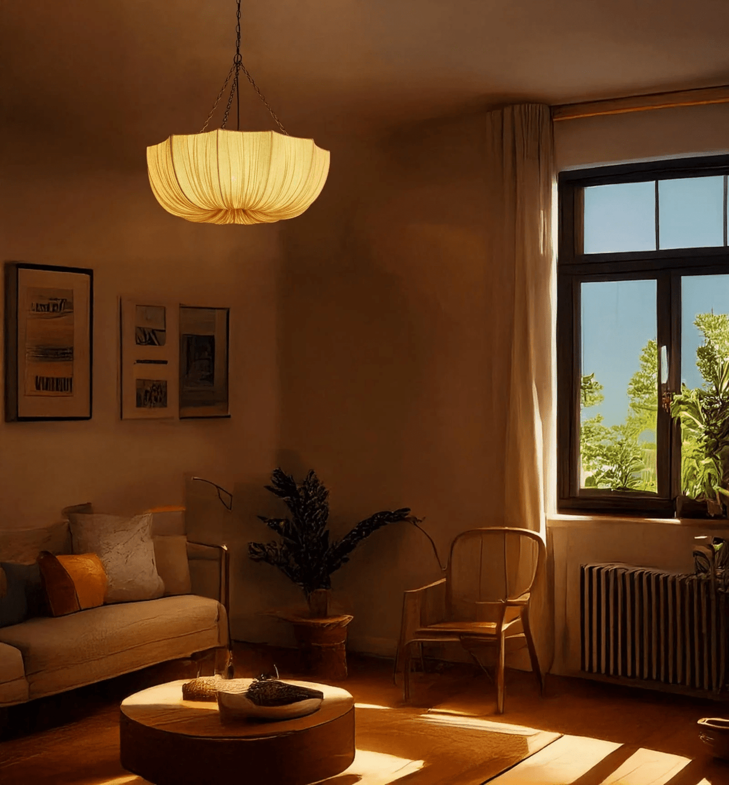 Aurelia Hanglamp Vintage van Stof