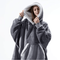 SNUGGOVA – Fleece Hoodie-Deken voor ultiem comfort