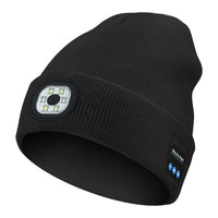 Bluetooth Muziek LED Luminous Gebreide Muts met Oplaadbare Acryl Wol