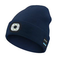Bluetooth Muziek LED Luminous Gebreide Muts met Oplaadbare Acryl Wol