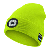 Bluetooth Muziek LED Luminous Gebreide Muts met Oplaadbare Acryl Wol