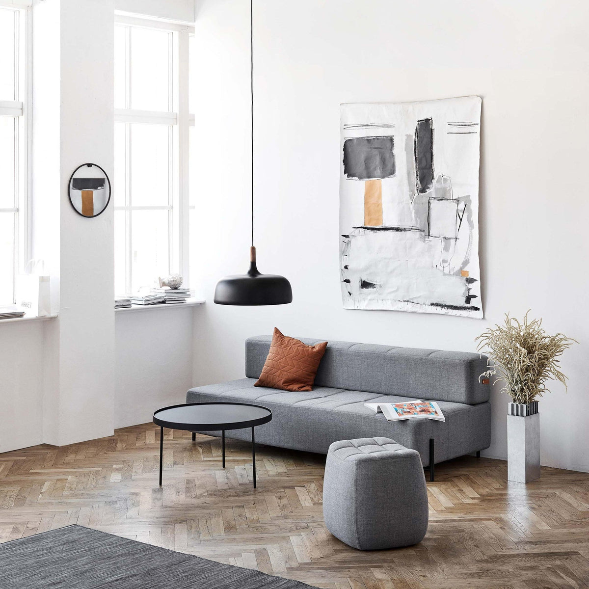 Birken Nordic Hout en Zink Hanglamp