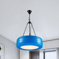 Creatieve Industriële Hanglamp van Autobandrubber Chandelier met Hangende Ketting voor Bar