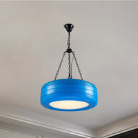Creatieve Industriële Hanglamp van Autobandrubber Chandelier met Hangende Ketting voor Bar