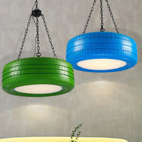 Creatieve Industriële Hanglamp van Autobandrubber Chandelier met Hangende Ketting voor Bar