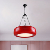 Creatieve Industriële Hanglamp van Autobandrubber Chandelier met Hangende Ketting voor Bar