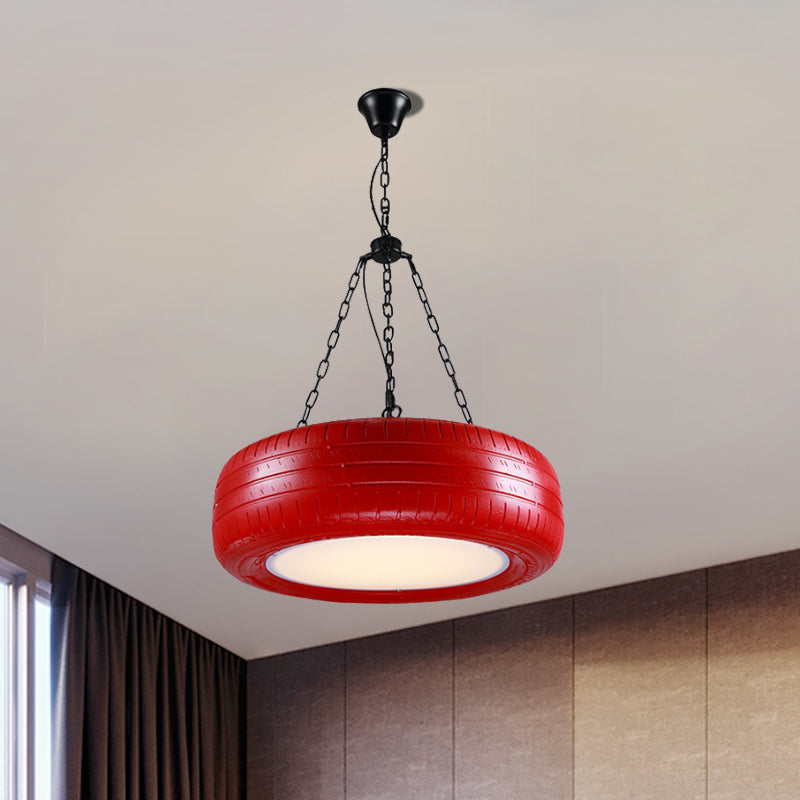 Creatieve Industriële Hanglamp van Autobandrubber Chandelier met Hangende Ketting voor Bar
