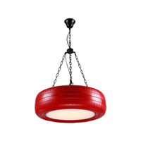 Creatieve Industriële Hanglamp van Autobandrubber Chandelier met Hangende Ketting voor Bar