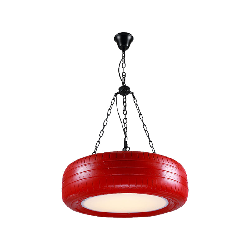 Creatieve Industriële Hanglamp van Autobandrubber Chandelier met Hangende Ketting voor Bar