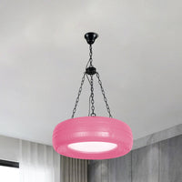 Creatieve Industriële Hanglamp van Autobandrubber Chandelier met Hangende Ketting voor Bar