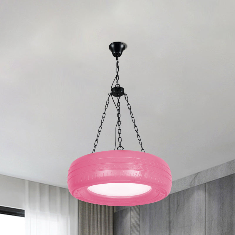 Creatieve Industriële Hanglamp van Autobandrubber Chandelier met Hangende Ketting voor Bar