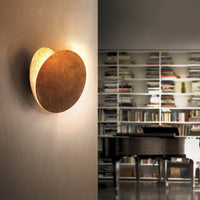 Wylla Ronde Wandlamp Scandinavisch. Metaal. Rood/Goud/Bronze. Woonkamer