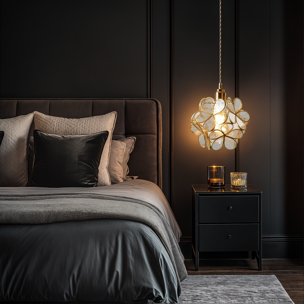Bloeiende Nordic Bloem Glas Hanglamp
