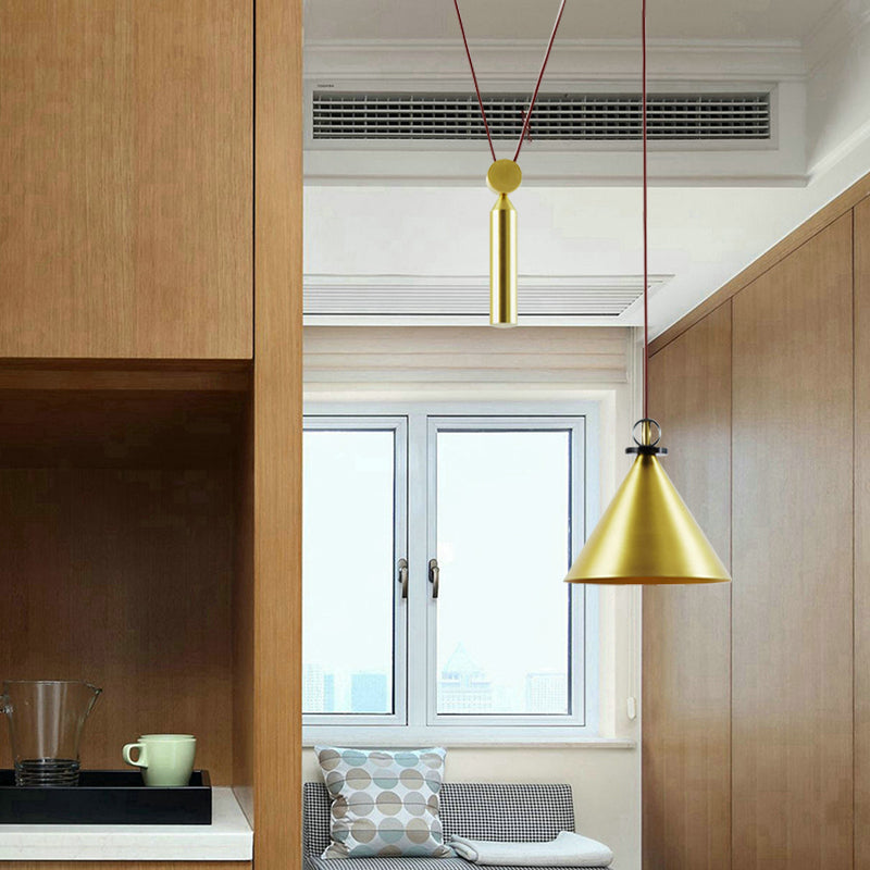 Hoogte Verstelbare Hanglamp met Katrol Eén Licht Moderne Hanglamp voor Keuken Gang