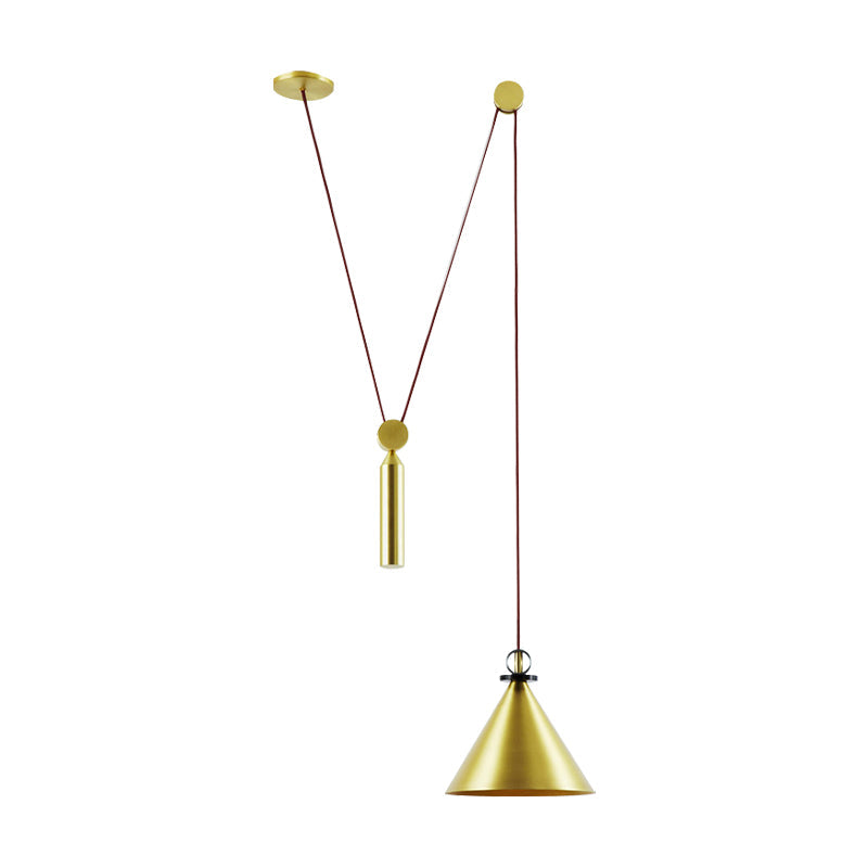Hoogte Verstelbare Hanglamp met Katrol Eén Licht Moderne Hanglamp voor Keuken Gang