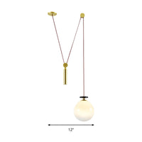 Hoogte Verstelbare Hanglamp met Katrol Eén Licht Moderne Hanglamp voor Keuken Gang
