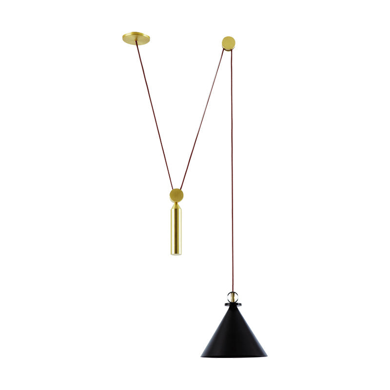 Hoogte Verstelbare Hanglamp met Katrol Eén Licht Moderne Hanglamp voor Keuken Gang