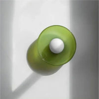 Nordic Glass Olive Disc Wand- & Plafondlamp LED 1-lamp