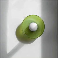 Glazen Schijf Plafond- en Wandlamp met Centrale Globe