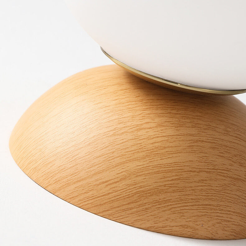 Glazen Bol Plafondlamp | Houtnerf Design