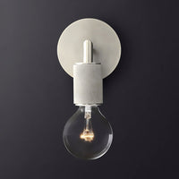 Bare Bulb Metalen Wandverlichting Minimalistisch 1/2-Licht Binnen Sconces Lamp in Zwart/Koper/Chroom met Vierkante Arm