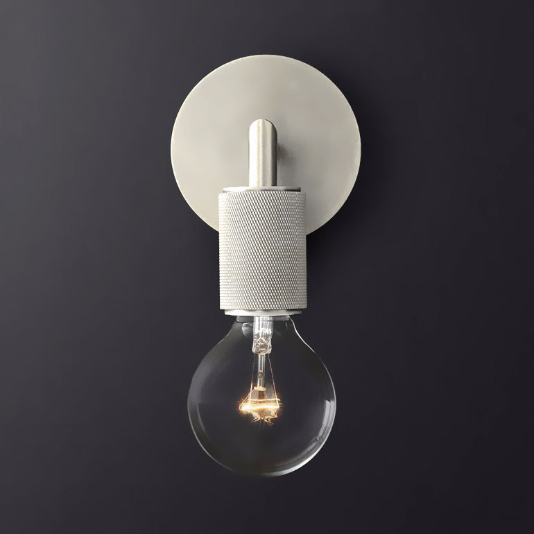 Bare Bulb Metalen Wandverlichting Minimalistisch 1/2-Licht Binnen Sconces Lamp in Zwart/Koper/Chroom met Vierkante Arm