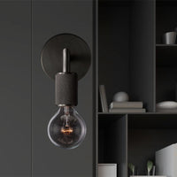 Bare Bulb Metalen Wandverlichting Minimalistisch 1/2-Licht Binnen Sconces Lamp in Zwart/Koper/Chroom met Vierkante Arm