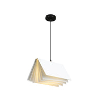 Boekvormige Café Hanglamp Metaal Enkelvoudige Lamp Macaron Plafond Hanglicht in Blauw/Roze/Zwart