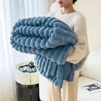 Zware Fleece Deken CloudStripe