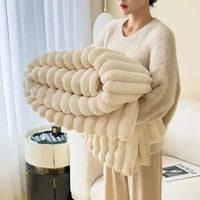 Zware Fleece Deken CloudStripe