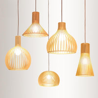 Uitlopende/Hemisphere/Uien Hanglamp Aziatische Bamboe 1 Licht Beige Klein/Groot Hanglamp voor Eetkamer
