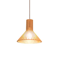 Uitlopende/Hemisphere/Uien Hanglamp Aziatische Bamboe 1 Licht Beige Klein/Groot Hanglamp voor Eetkamer