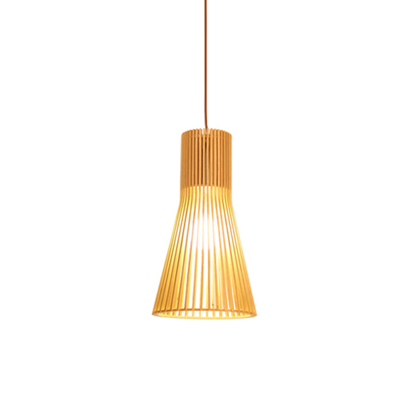 Uitlopende/Hemisphere/Uien Hanglamp Aziatische Bamboe 1 Licht Beige Klein/Groot Hanglamp voor Eetkamer