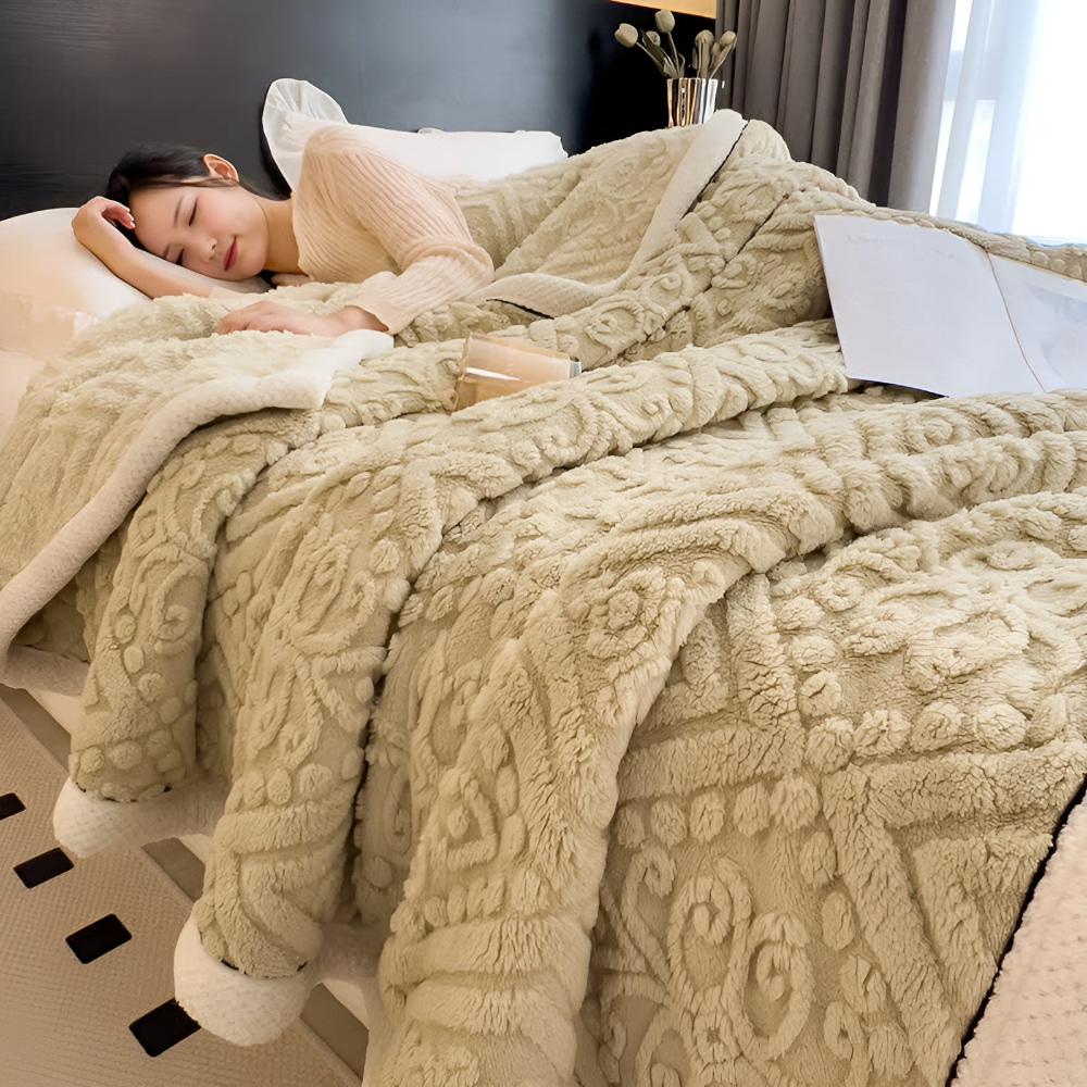 Velvet Mandala Sherpa Deken