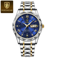 Waterdichte luxe herenarmbandhorloge van topmerk met verlichting
