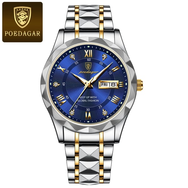 Waterdichte luxe herenarmbandhorloge van topmerk met verlichting