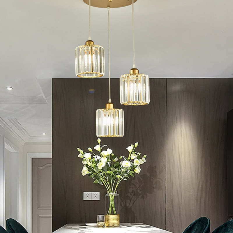 Vina Hanglamp Rond/Vierkant Nordisch. Metaal/Glas. Zwart/Goud. Woonkamer/Bar