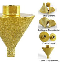 Diamantfasefrees – precisie kantbewerking zonder water (38mm en 50mm)