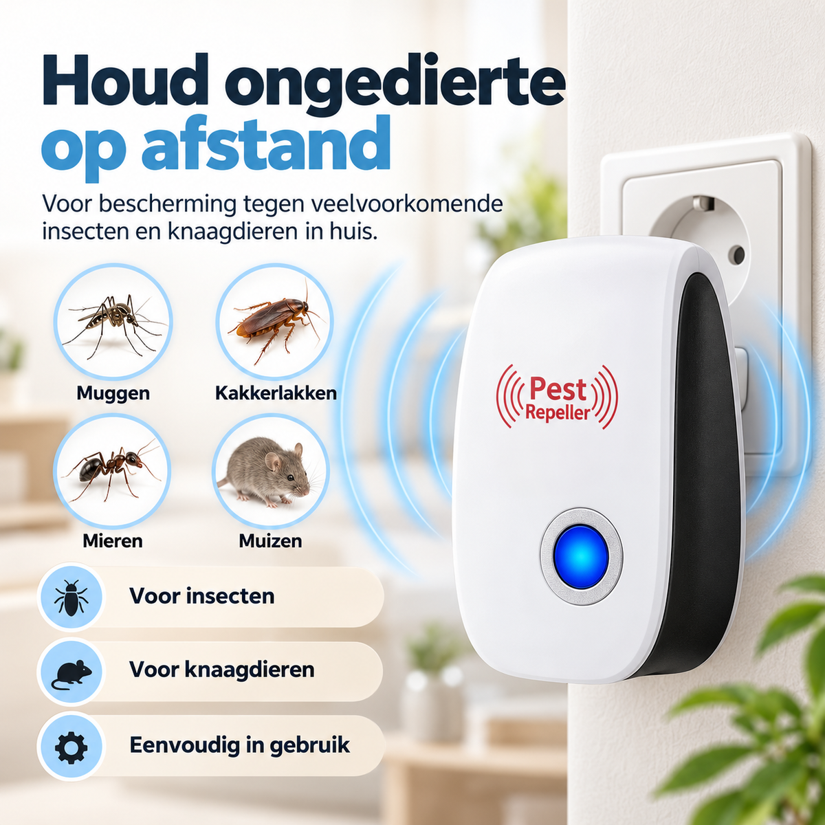 Ongedierteverjager | Bestrijding tegen muizen en ander ongedierte